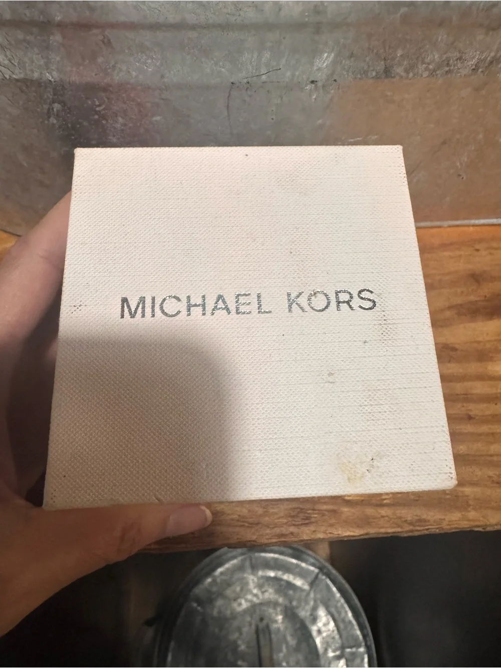 Michael Kors Silver Crystal-Embellished Women's Chronograph Watch
